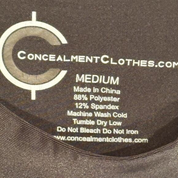 NEW Concealment Clothes Crew Neck Undercover Concealed Carry Holster Shirt Med - Picture 3 of 7